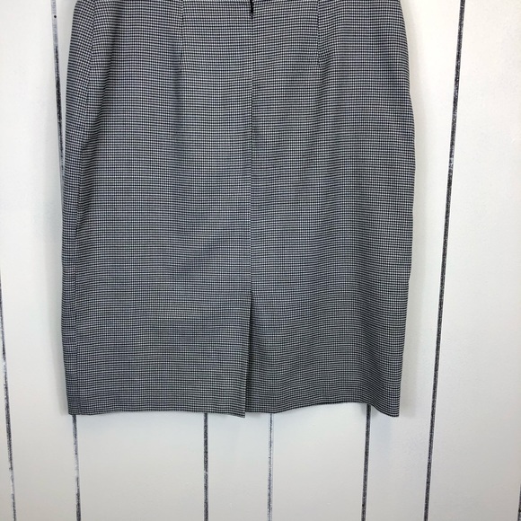 Vintage Houndstooth Pencil Skirt Sz 12 - Picture 4 of 6